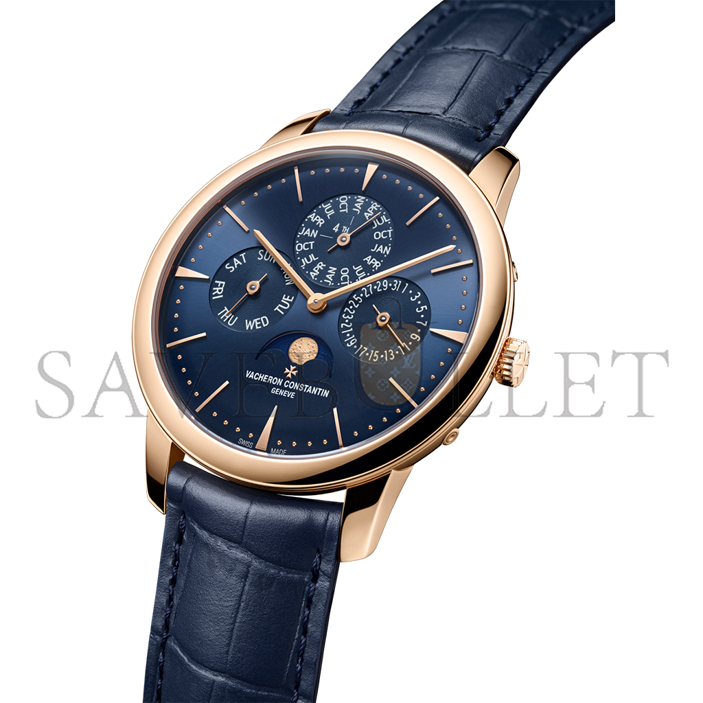 VACHERON CONSTANTIN PATRIMONY PERPETUAL CALENDAR ULTRA-THIN 41 MM PINK GOLD WATCH 43175/000R-B519